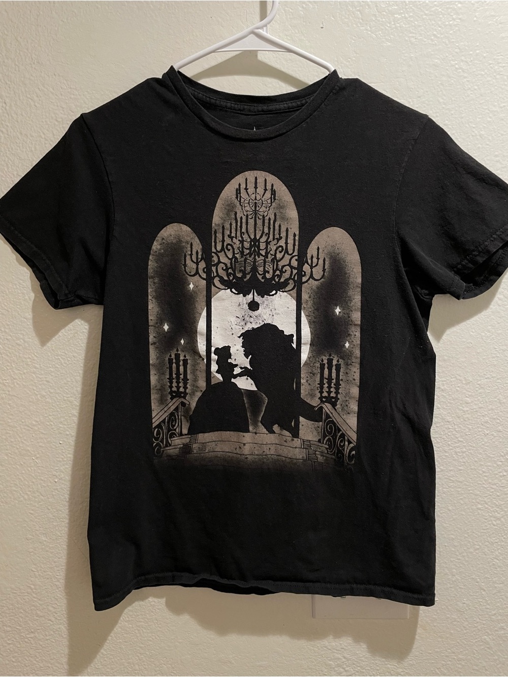 🥀 Disney Beauty & The Beast Gothic Silhouette Tee SM